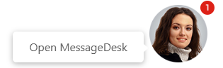 MessageDesk Widget Example